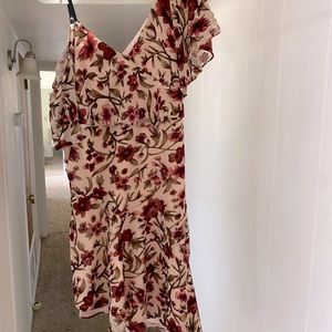 Ali & Jay floral velvet midi dress